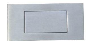 Schuifdeurgreep 100 x 50 mm Rechthoekig RVS, Doe-het-zelf en Verbouw, Hang- en Sluitwerk, Nieuw, Ophalen of Verzenden