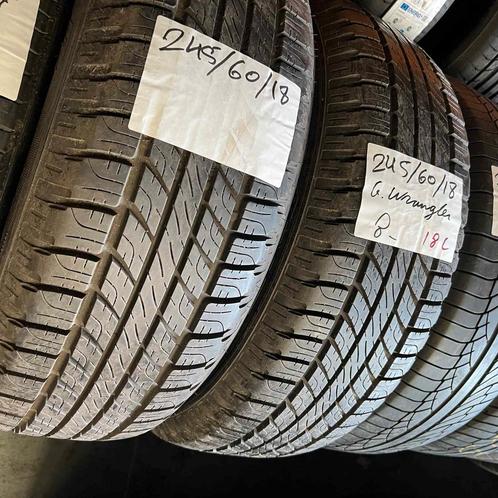 2 x Goodyear Wrangler 245-60-18 Zomerbanden 8mm, Auto-onderdelen, Banden en Velgen, 18 inch, Zomerbanden, 245 mm, Personenwagen
