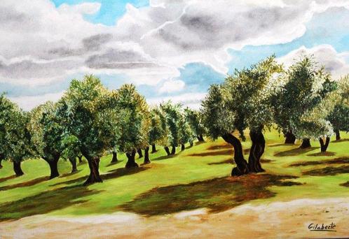 Mercedes Gilaberte - Olivos de España, Antiek en Kunst, Kunst | Schilderijen | Modern