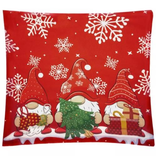 Ruhhy Decoratieve Kerstkussensloop 45x45cm - Vrolijk Kabo..., Diversen, Kerst, Nieuw, Ophalen of Verzenden