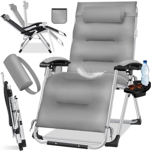 KESSER® Tuinstoel - Ligstoel - Opvouwbaar - Verstelbaar - Gr, Tuin en Terras, Tuinmeubel-accessoires, Nieuw, Verzenden
