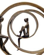 Beeldje - Koppel in eeuwige verbondheid - Brons, Antiek en Kunst