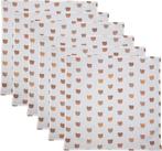 MamaLoes Beertjes 70 x 70 cm 6 Stuks Hydrofiel Multidoek, Kinderen en Baby's, Badjes en Verzorging, Verzenden, Nieuw