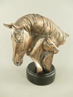 Beeldje - Paard met veulen - 28 cm - Polystone