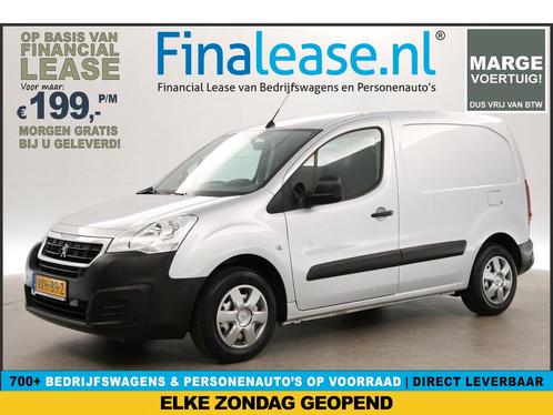 Peugeot Partner 120 1.6 BlueHDi L1H1 MARGE Airco PDC €199pm, Auto's, Bestelauto's, Lease, Handgeschakeld, Diesel, Peugeot, Zilver of Grijs