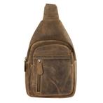 Crossbody Tas Heren Leer - Slingbag Heren - Leren Crossbody, Verzenden, Nieuw, Overige merken, Leer