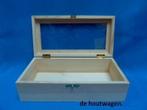 houten kistjes met acryl raam, kist met deksel en acryl raam, Huis en Inrichting, Woonaccessoires | Kisten, Minder dan 50 cm, Verzenden