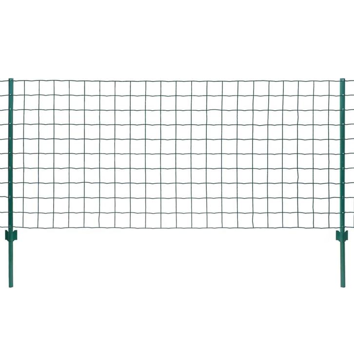 vidaXL Euro hek 20x1 m staal groen, Tuin en Terras, Schuttingen, Nieuw, IJzer, 1 tot 2 meter, Verzenden