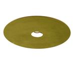 Velours platte lampenkap groen met goud 45 cm, Rond, Nieuw, Minder dan 25 cm