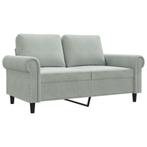 Tweezitsbank Fluweel Lichtgrijs | OP = OP | Design bank v..., Huis en Inrichting, Banken | Bankstellen, 150 tot 200 cm, 75 tot 100 cm