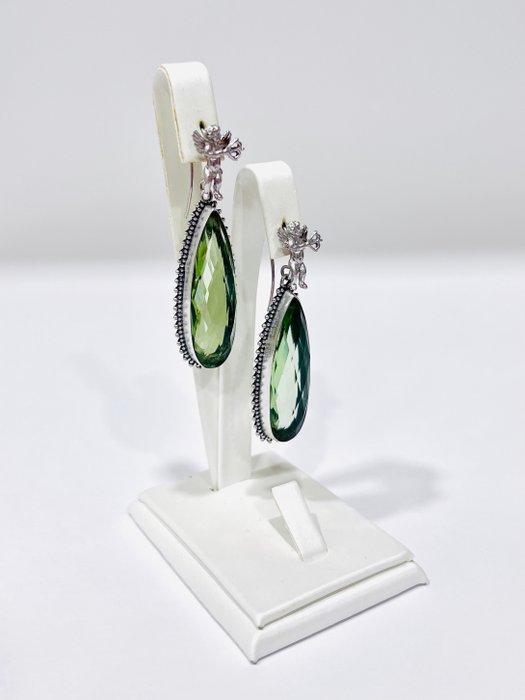 Zonder Minimumprijs - Oorbellen Zilver - Peridoot, Sieraden, Tassen en Uiterlijk, Oorbellen