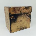 Rara theekist in gouden lak en nashishi - Lak - Japan -