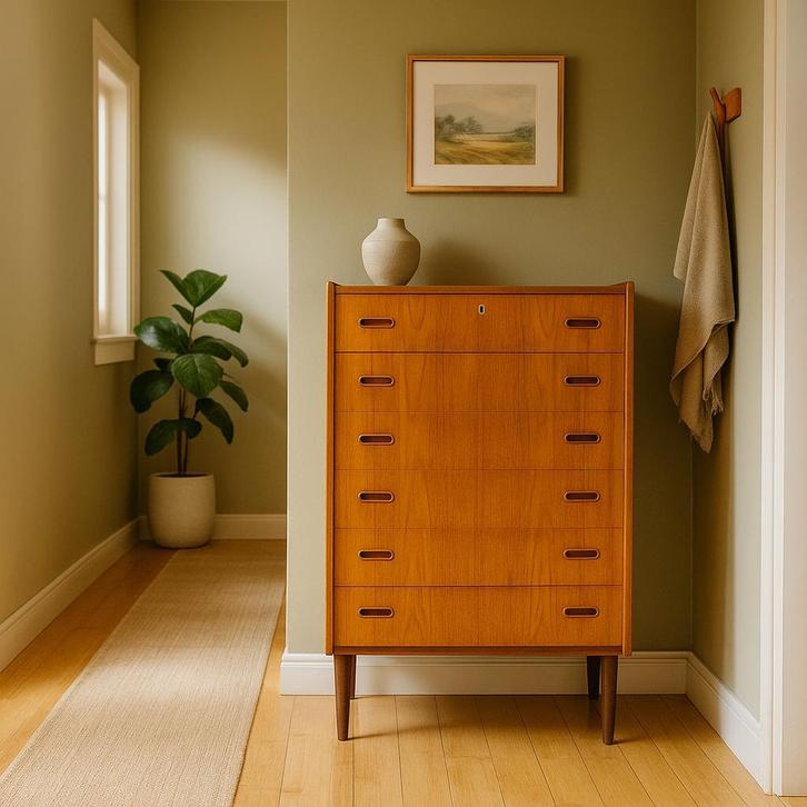 Vintage ladekasten | Mid-Century | Jaren 60 | Retro, Huis en Inrichting, Kasten | Ladekasten, Zo goed als nieuw, Ophalen of Verzenden