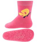 Antislipsok Ewers Roze met Gele Vlinder - Antislipnopjes-16/, Meisje, Nieuw, Ophalen of Verzenden, Ewers