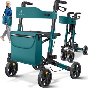 KESSER - Lichtgewicht Rollator - Dubbel Opvouwbaar - Groen beschikbaar voor biedingen