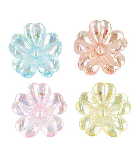 Haarspeld Klemmen Set XL Bloem Lelie 8cm Parelmoer Transp..., Sieraden, Tassen en Uiterlijk, Uiterlijk | Haarverzorging, Verzenden