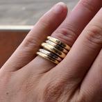 18 Krt. Bicolor gouden tubolare ring | Pomellato, Gebruikt, Overige kleuren, Ophalen of Verzenden, 17 tot 18