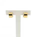 Bicolor gouden klapcreolen met diamant; 0,02 ct. | Ø 13,3 m, Sieraden, Tassen en Uiterlijk, Oorbellen, Gebruikt, Overige kleuren