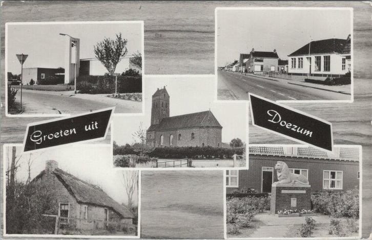 DOEZUM - Meerluik Groeten uit Doezum, Verzamelen, Ansichtkaarten | Nederland, Verzenden