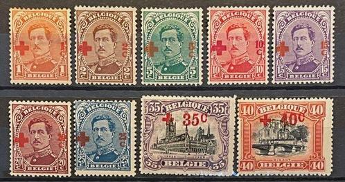 België 1918/1919 - Albert I Rode Kruis + Helm + Mercier -, Postzegels en Munten, Postzegels | Europa | België