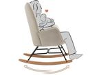 MEUBLE COSY Schommelstoel - Relaxstoel - Ergonomisch - Beige, Verzenden, Nieuw