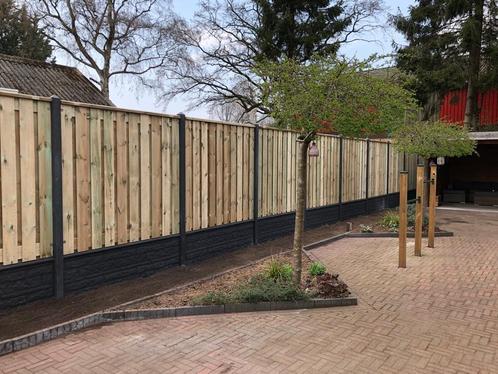 Complete 21 planks schutting gemonteerd vanaf €110,- p/m, Tuin en Terras, Schuttingen, 2 meter of meer, 6 meter of meer, Nieuw