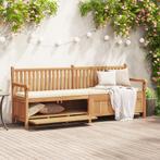 vidaXL Tuinkast Bank Bruin 228 x 60 x 90 cm Massief teakhout, Tuin en Terras, Tuinbanken, Verzenden, Nieuw