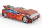 Kinderbed - rode auto - 160x80 cm - met matras, Kinderen en Baby's, Kinderkamer | Bedden, Ophalen of Verzenden, Nieuw