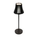 Retro tafellamp zwart oplaadbaar IP44 - Granny, Huis en Inrichting, Lampen | Tafellampen, Nieuw, Retro, Minder dan 50 cm
