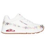 -20% Skechers  Skechers Uno-love all around white/multi 1779, Kleding | Dames, Schoenen, Verzenden, Nieuw, Wit