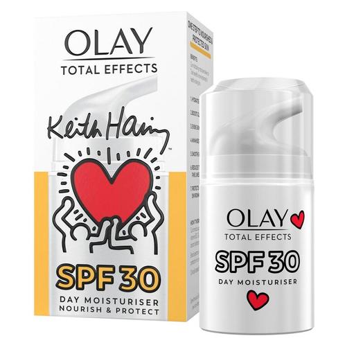 Olay Total Effects 7-in-1 SPF30 Dagcrème Keith Haring Artist, Sieraden, Tassen en Uiterlijk, Uiterlijk | Lichaamsverzorging, Nieuw