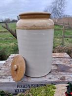 Kom - witte klei - zware kruik planten