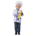 Kok Kostuum Jongen Wit/Blauw, Kleding | Heren, Carnavalskleding en Feestkleding, Ophalen of Verzenden, Nieuw