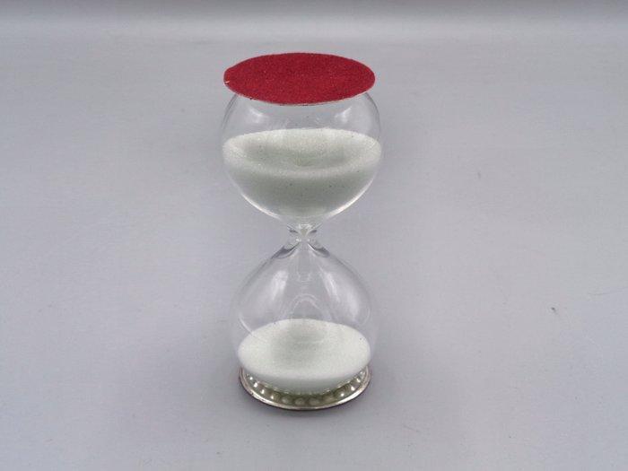 Zandloper - PG-MIANI Argenteria - .925 zilver, geblazen glas, Antiek en Kunst, Antiek | Goud en Zilver