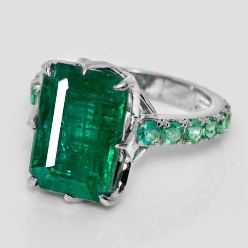 Zonder Minimumprijs - Ring - 14 karaat Witgoud, 7,88ct, Sieraden, Tassen en Uiterlijk, Ringen
