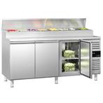 GGM Gastro | Voorbereidingstafel PREMIUM - 2020mm - 3 deuren, Zakelijke goederen, Horeca | Meubilair en Inrichting, Verzenden