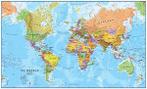 Wereldkaart Staatkundig Magneetbord 103 x 62 cm Maps