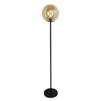 Design vloerlamp amber, Dolf, met schakelaar, Huis en Inrichting, Lampen | Vloerlampen, Design, Nieuw, Ophalen of Verzenden, Glas