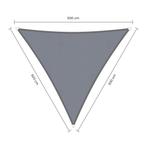 Driehoek schaduwdoek - Grijs - Waterdicht - 5,0 x 5,0 x 5,0, Nieuw, Ophalen of Verzenden