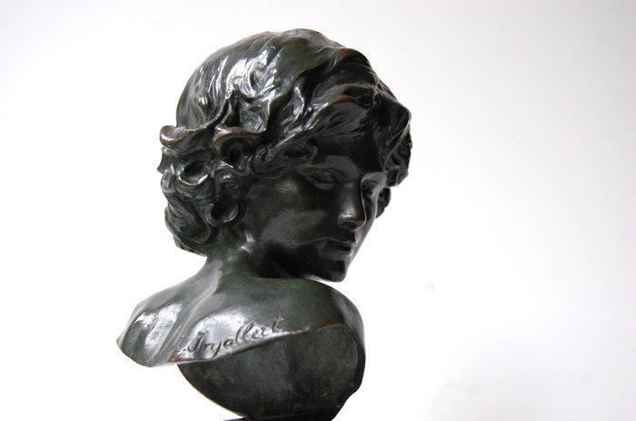 Jean-Antoine Injalbert - sculptuur, Art deco bronzen buste /, Antiek en Kunst, Kunst | Designobjecten