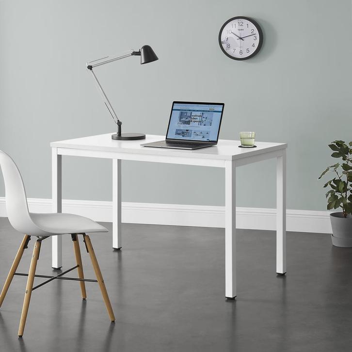 Bureau laptoptafel 120x60x75 cm Odense wit, Huis en Inrichting, Bureaus, Verzenden