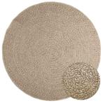 vidaXL Vloerkleed ZIZUR beige binnen en buiten Ø 160 cm jute, Huis en Inrichting, Verzenden, Nieuw, Beige