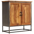 vidaXL Dressoir 65x30x70 cm gerecycled teakhout en staal, Huis en Inrichting, Verzenden, Nieuw, 50 tot 100 cm, 25 tot 50 cm