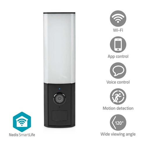 Beveiligingscamera buitencamera met lamp | Wifi / App / Accu, Audio, Tv en Foto, Videobewaking, Buitencamera, Nieuw, Ophalen of Verzenden