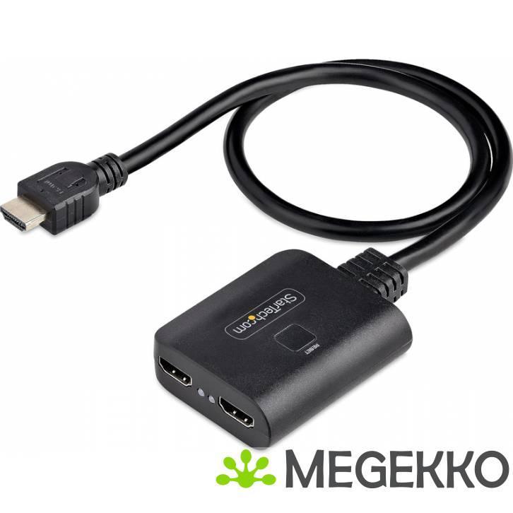 StarTech.com HDMI-SPLITTER-4K60UP video splitter 2x HDMI, Computers en Software, Videokaarten, Nieuw, Verzenden