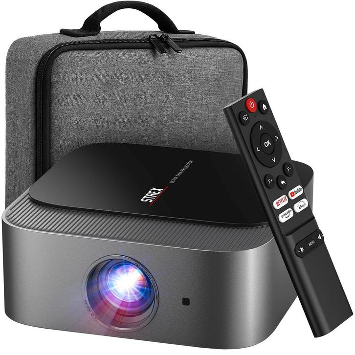 Strex Beamer - Smart 1080P Full HD Projector - 4K, Audio, Tv en Foto, Beamers, Verzenden