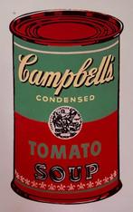 Andy Warhol - “Campbells Soup Can, 1965 (green & red)”.