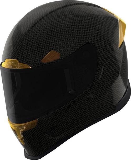 Icon Airframe Pro Carbon 4Tress Integraalhelm Zwart Goud, Motoren, Kleding | Motorhelmen, Integraalhelm, Heren, M, Nieuw met kaartje
