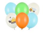 Ballonnen Set Bouwvoertuigen 30cm 6st, Verzenden, Nieuw