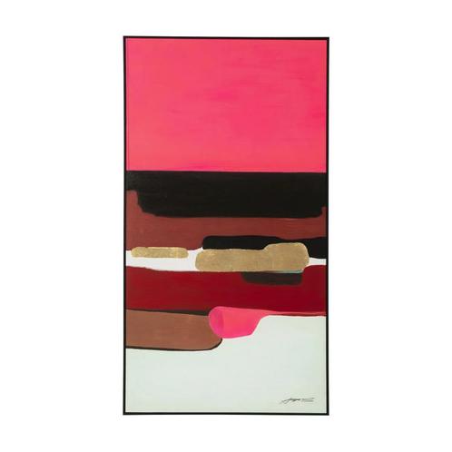 *WOONWINKEL* Kare Design Abstract Shapes Pink Schilderij Roz, Huis en Inrichting, Woonaccessoires | Schilderijen, Tekeningen en Foto's